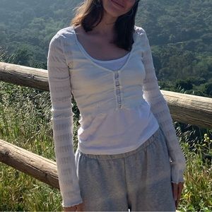 Long Sleeves Crop Top UO